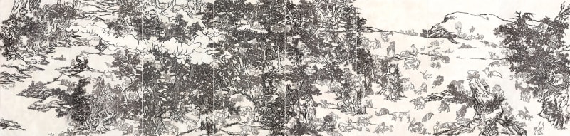 Yang Jiechang 杨诘苍, Black and White Mustard Seed Garden (Tale of the 11th Day series) 十一日谈系列：白描芥子园, 2009-2014